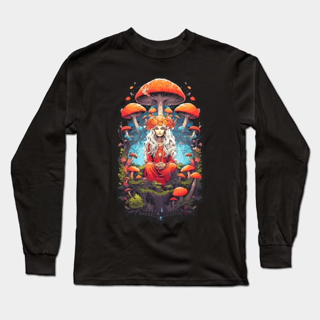 Mystic Infusion Long Sleeve T-Shirt by Witchy Whisker Wonderland